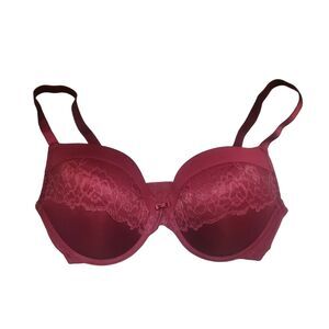 Maidenform Love The Lift  Push-Up Underwire Bra Size 40D Maroon SE5757